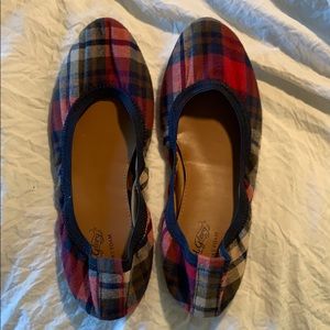Plaid flats